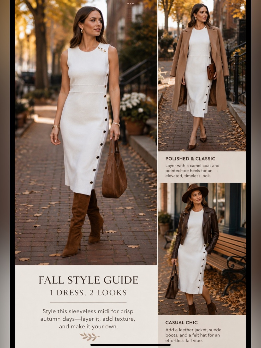 New York & Company White Knit Midi Dress Size Small Gold Button Elegant Casual - Picture 2 of 15